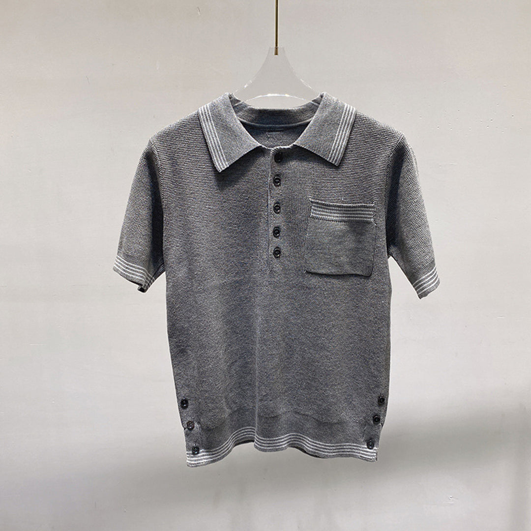 Thom Browne Women stripe POLO shirt
