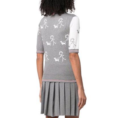 Thom Browne  Women puppy POLO shirt
