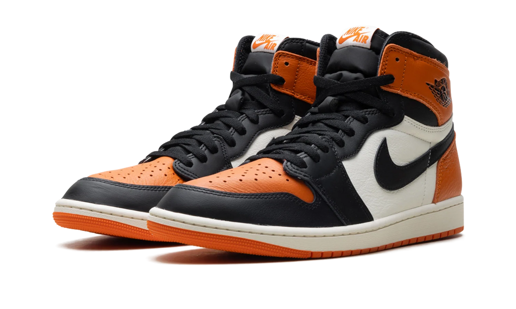Nike Air Jordan 1 Retro High Orange Black & White Sneakers