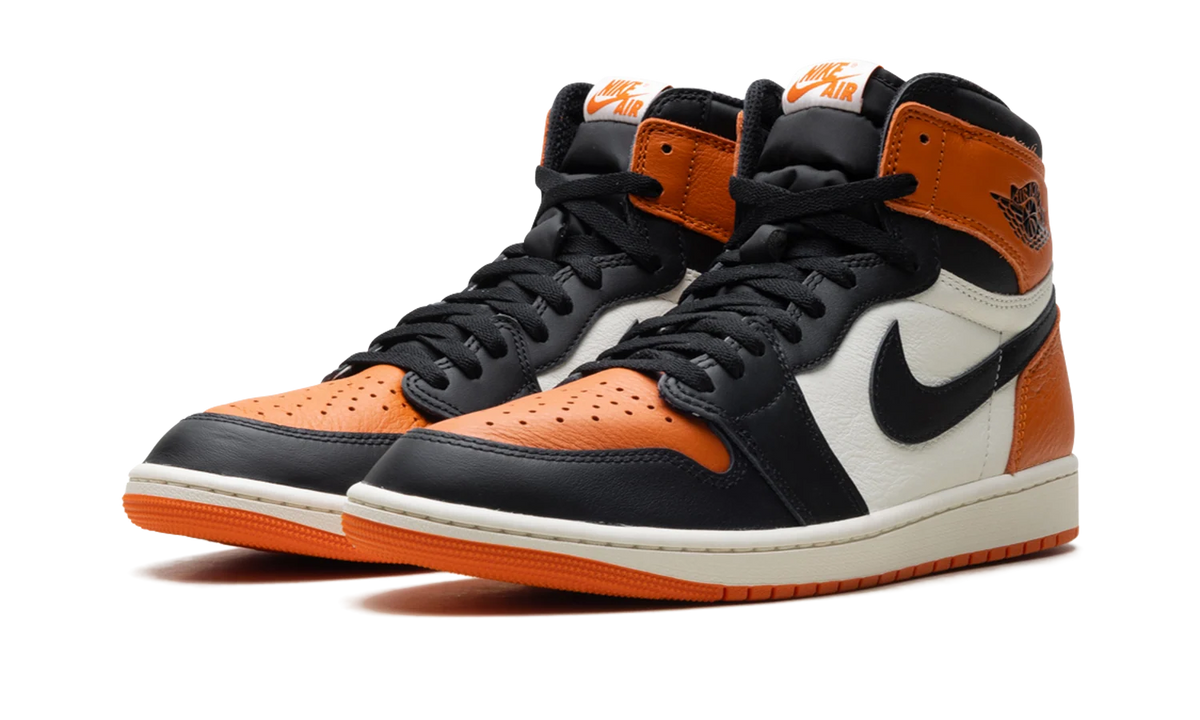 Nike Air Jordan 1 Retro High Orange Black & White Sneakers