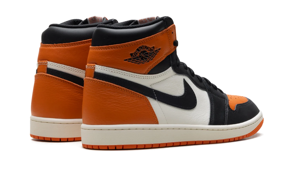 Nike Air Jordan 1 Retro High Orange Black & White Sneakers