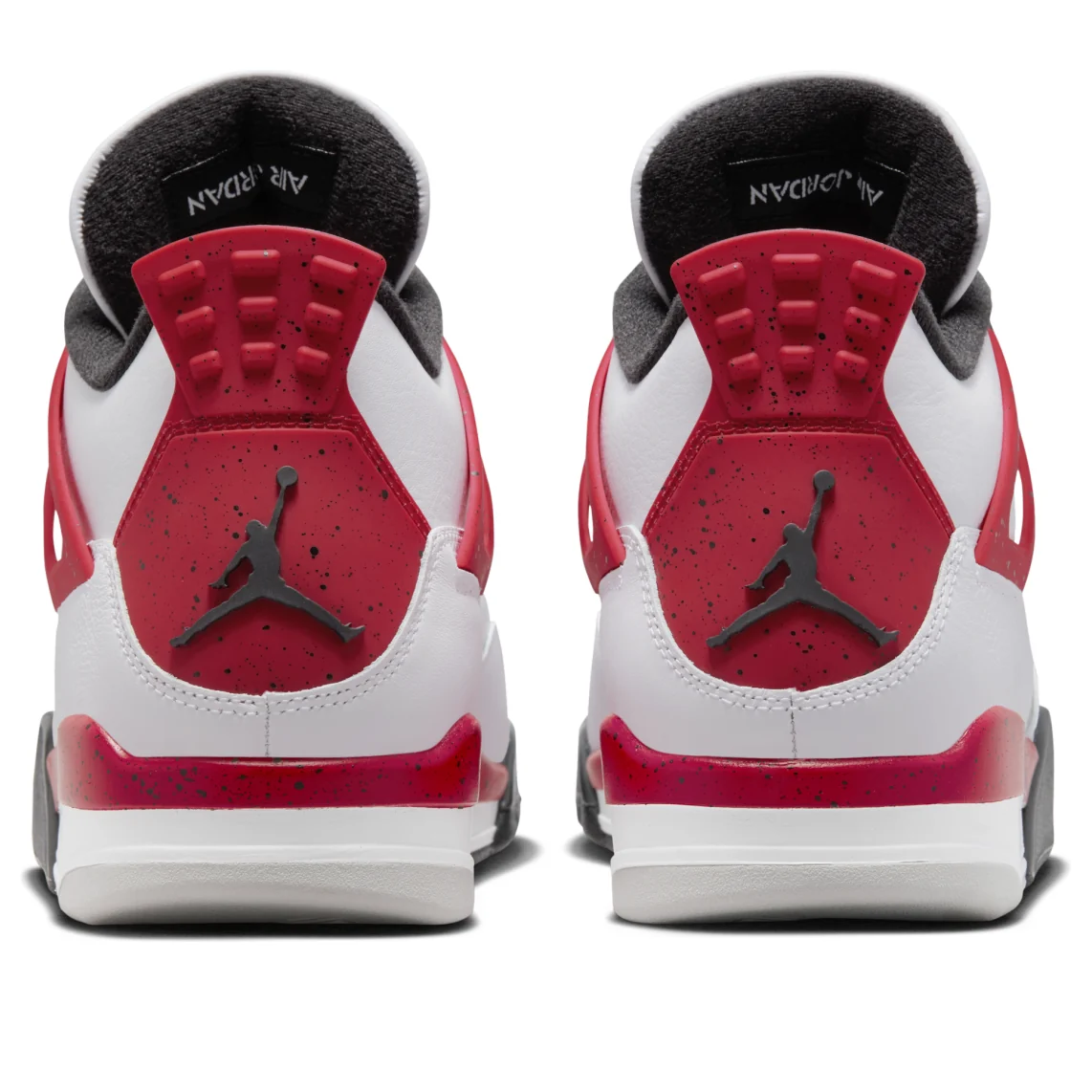 Nike Air Jordan 4 Retro White Red & Black Sneakers