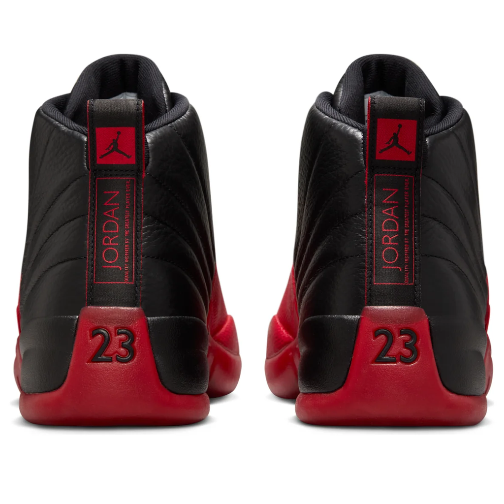 Nike Air Jordan 12 Retro Black & Red Sneakers