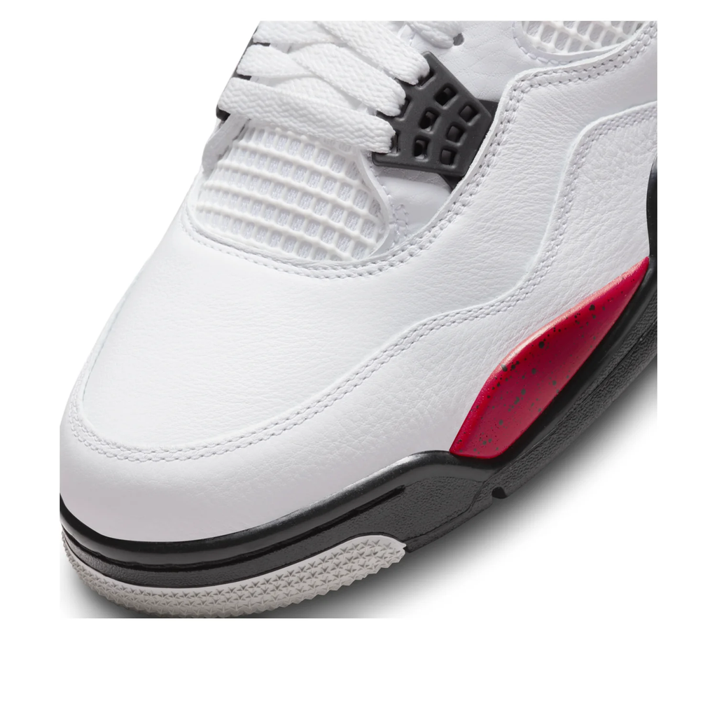Nike Air Jordan 4 Retro White Red & Black Sneakers