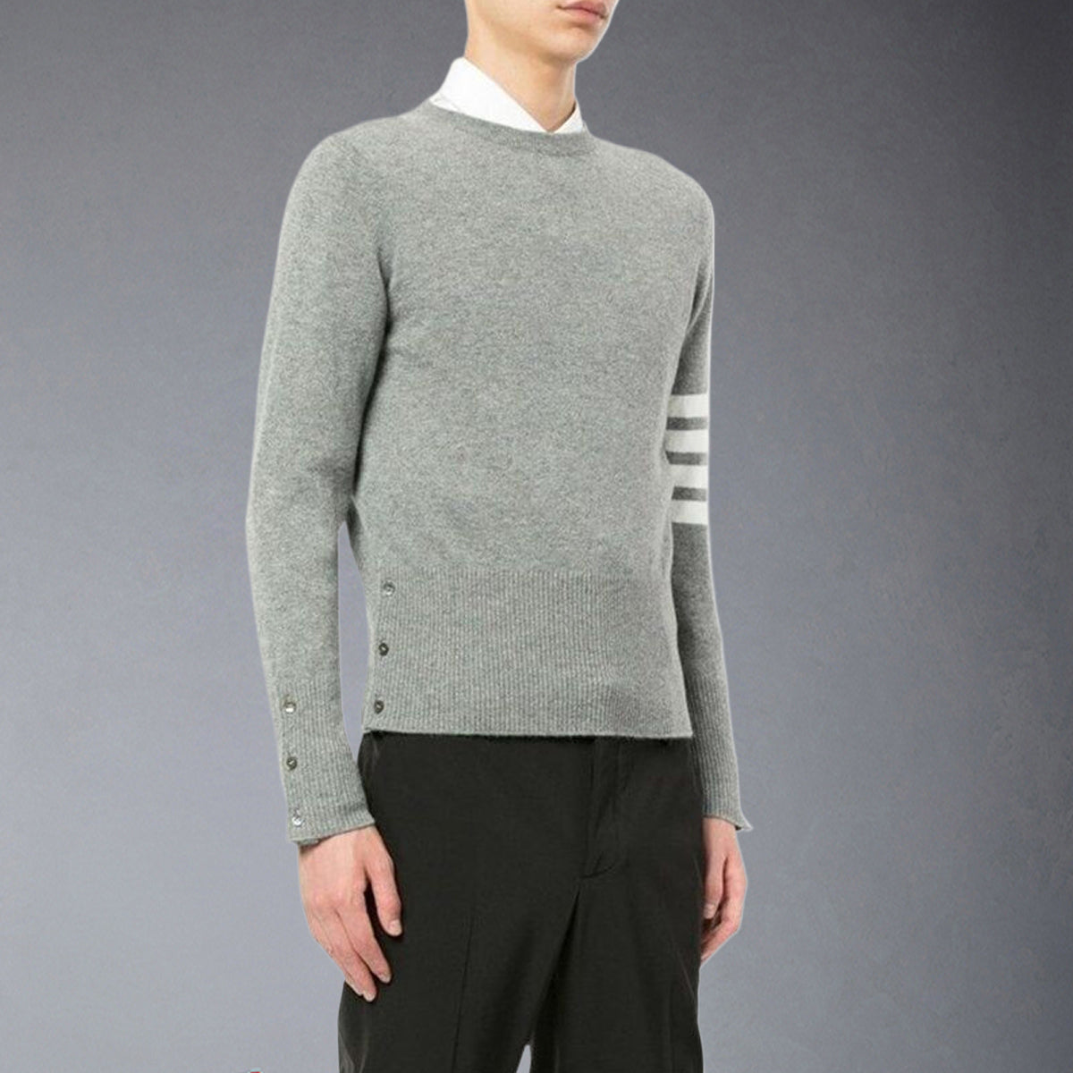 Thom Browne  Round neck wool sweater