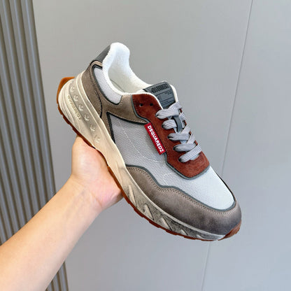 DSQ2 2026 Men's shoe Leather sneakers