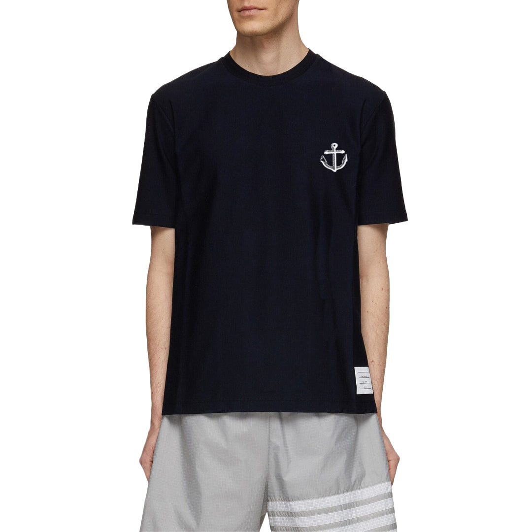 Thom Browne Anchor embroidery T-shirt