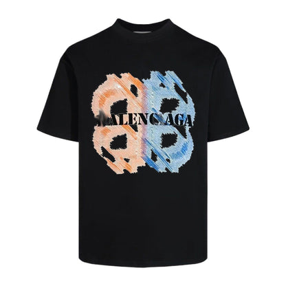 Balenciaga 2025 SS Signature Logo Print T-Shirt – 100% Cotton