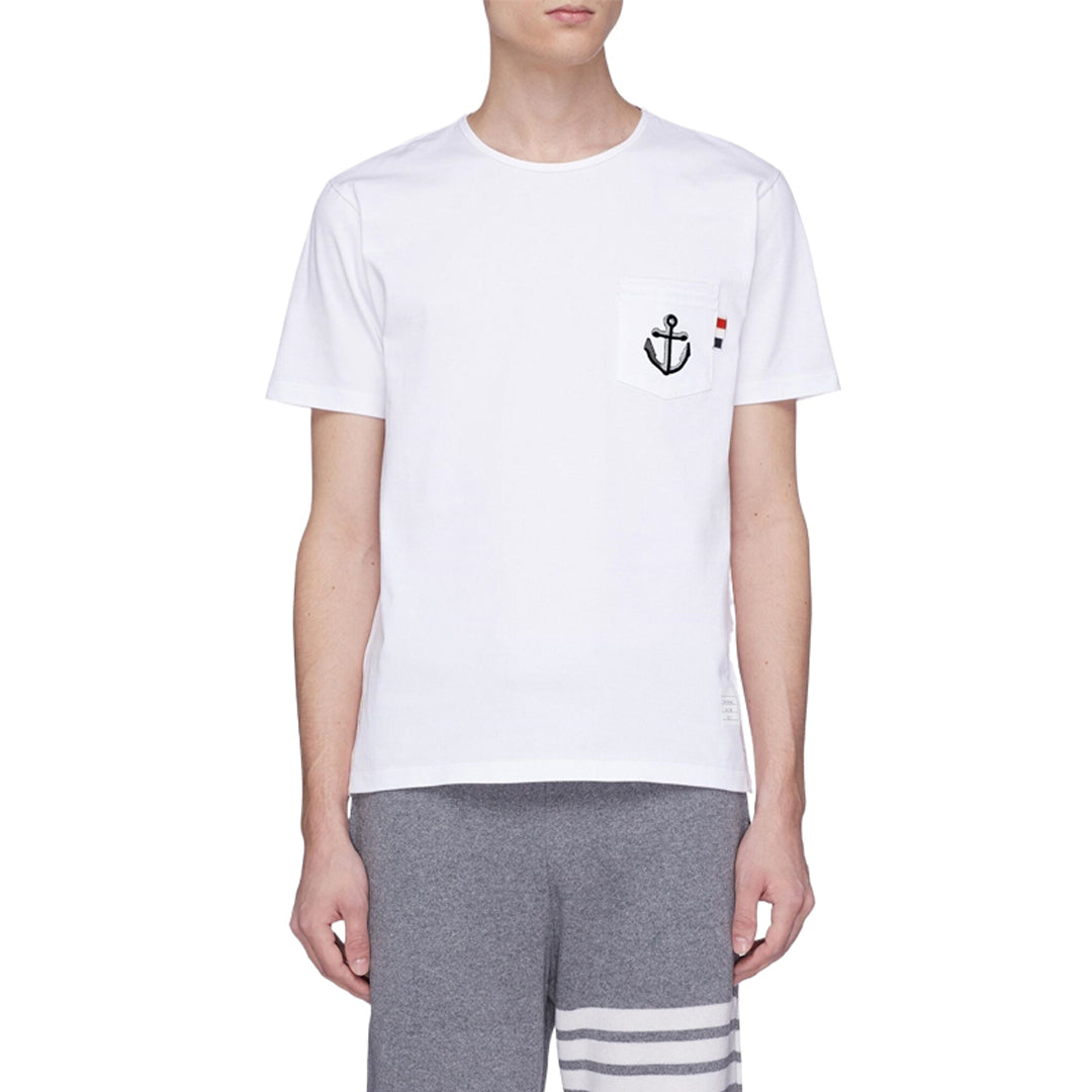 Thom Browne  Anchor Embroidery  T-shirt