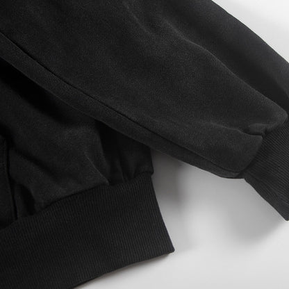 2025SS Unisex Oversized Couples Hoodie – Premium 100% Cotton Crew Neck Sweatshirt