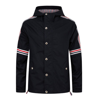 Thom Browne  Khaki Hooded Jacket