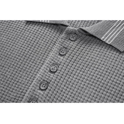 Thom Browne Waffle fabric POLO Shirt