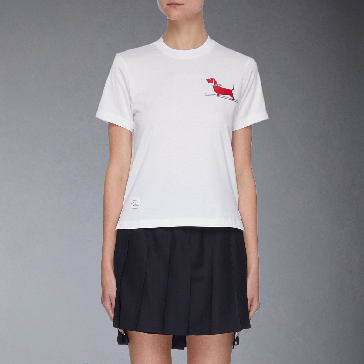 Thom Browne Ski Dog Print T-shirt
