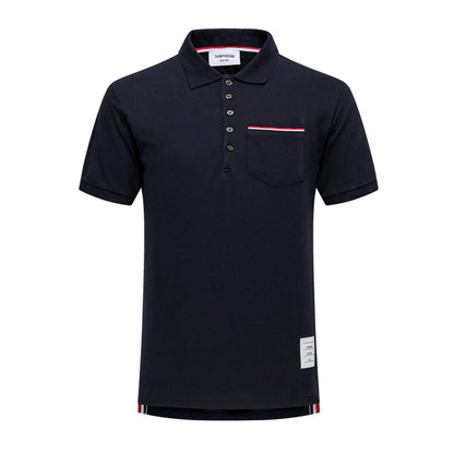 Thom Browne  Pocket Stripes POLO Shirt