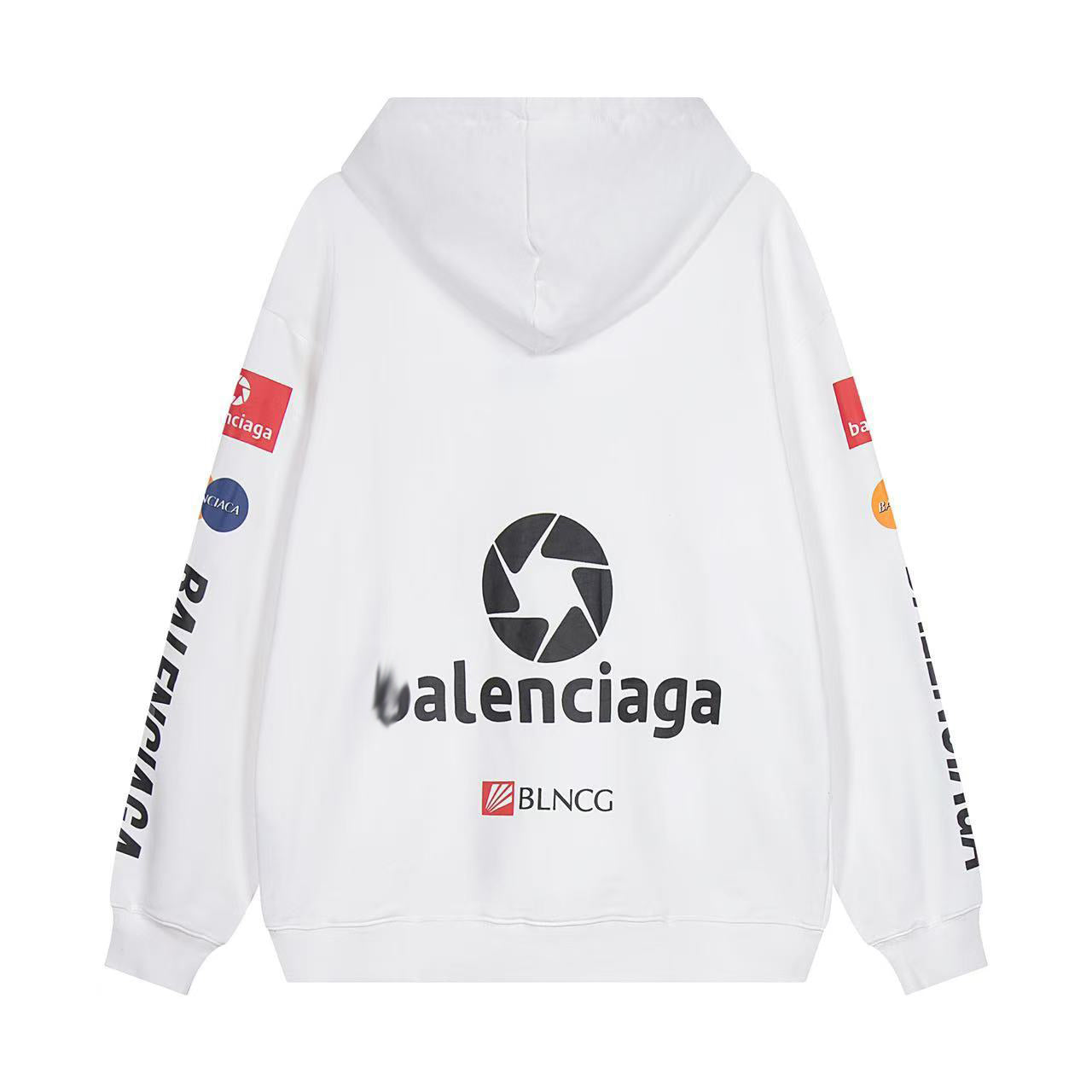 2025SS LOGO Print Gradient Hoodie – Unisex Oversized Cotton Pullover