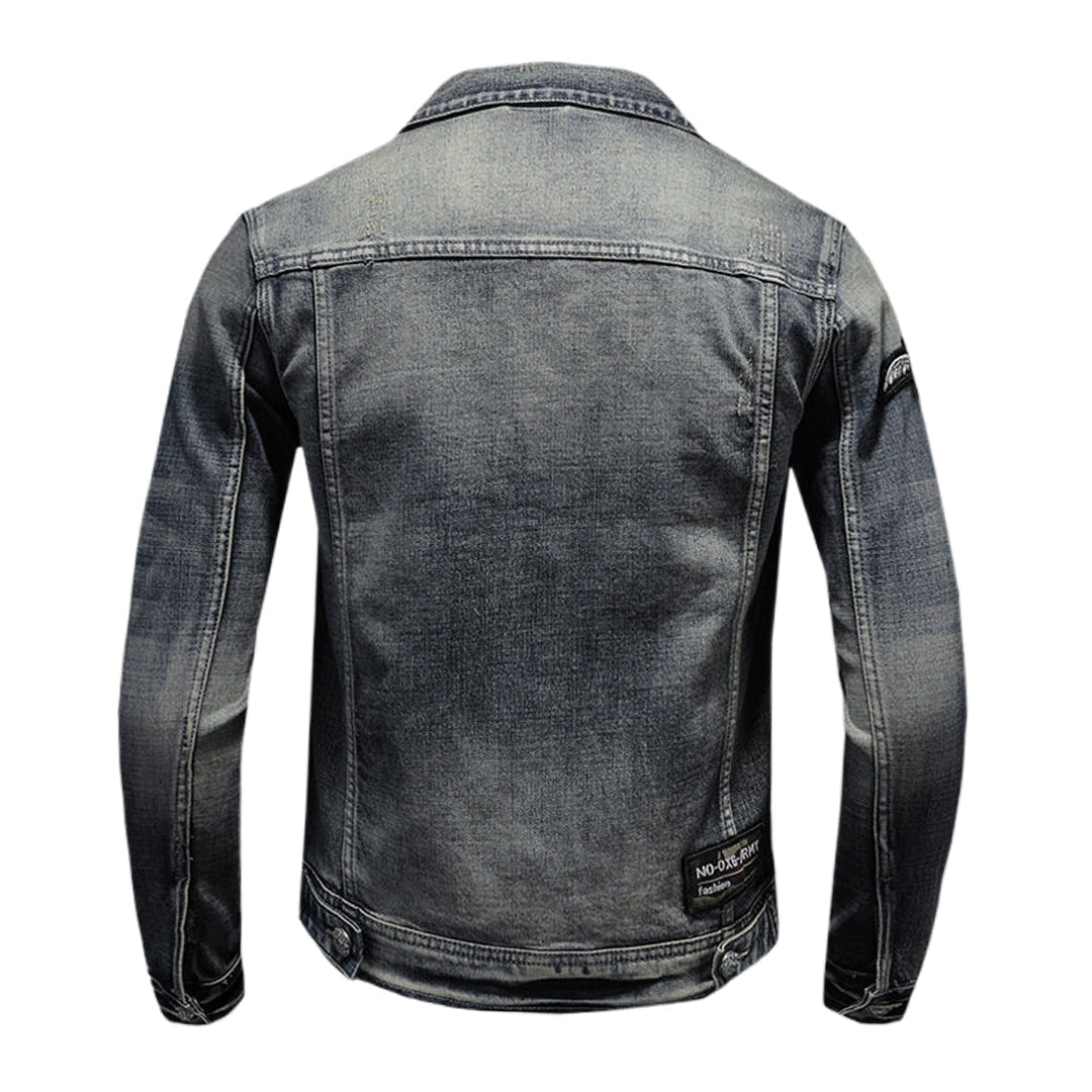 New-DSQ2 Distressed Denim Jacket