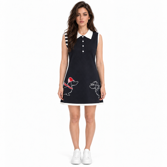 Thom Browne Women's Sleeveless Vest Dress