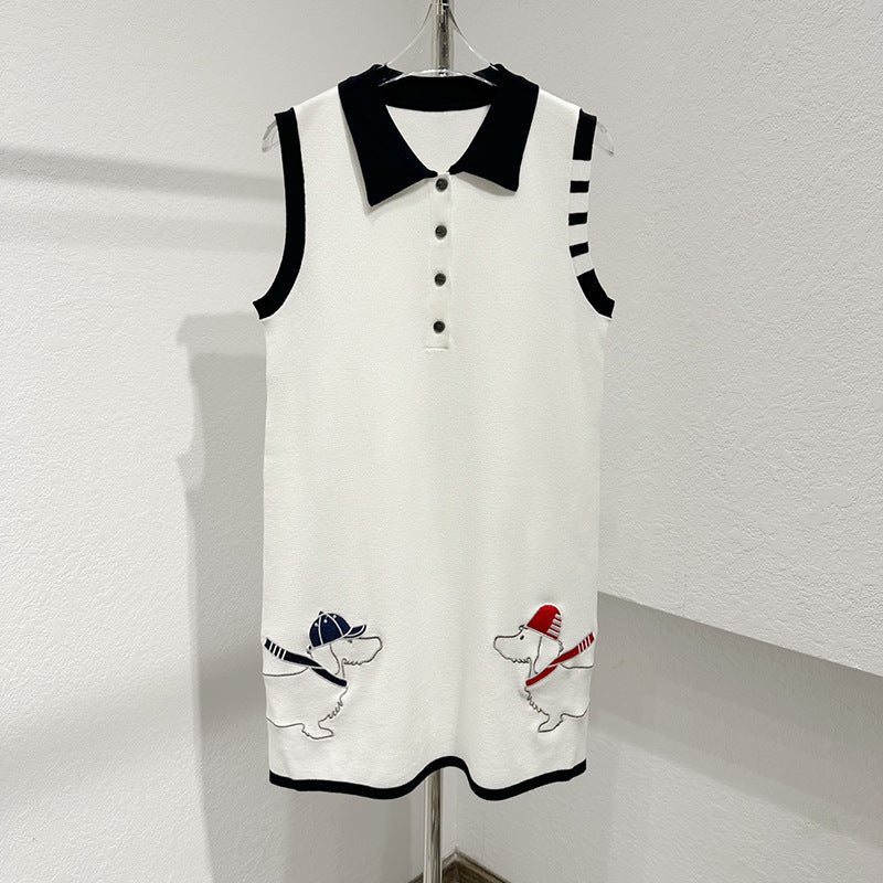Thom Browne Women's Sleeveless Vest Dress