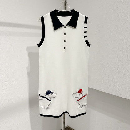 Thom Browne Women's Sleeveless Vest Dress