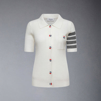 Thom Browne Women Color buckle POLO shirt