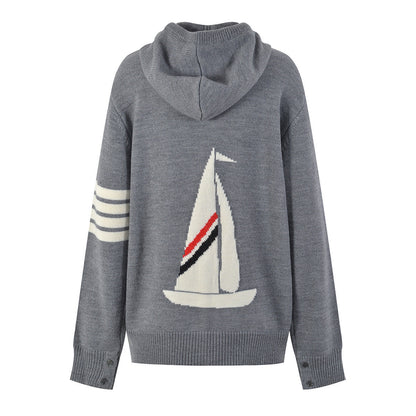Thom Browne 2025SS Thick Hooded Sweater