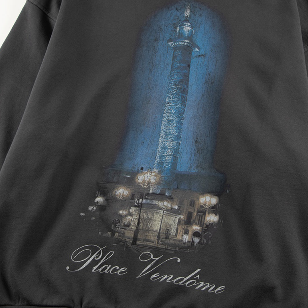 2025SS Balenciaga Print Logo Hoodie – 100% Cotton Oversized Streetwear