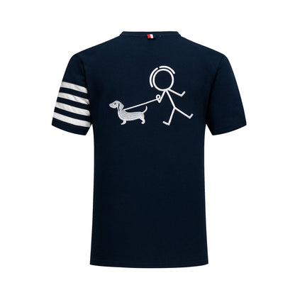 Thom Browne Puppy embroidered T-shirt