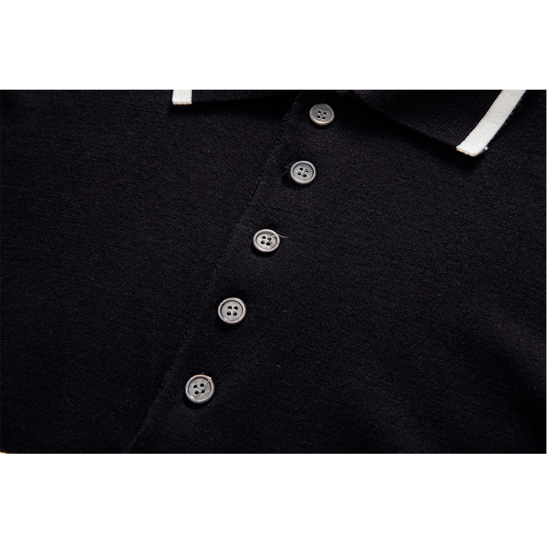 Thom Browne Contrast stripes POLO Shirt
