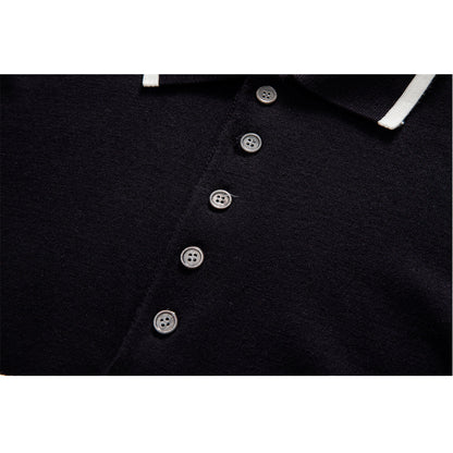 Thom Browne Contrast stripes POLO Shirt