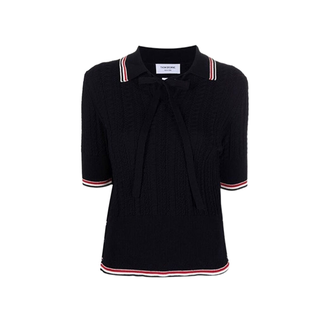 Thom Browne  Women stripe POLO shirt