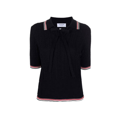 Thom Browne  Women stripe POLO shirt