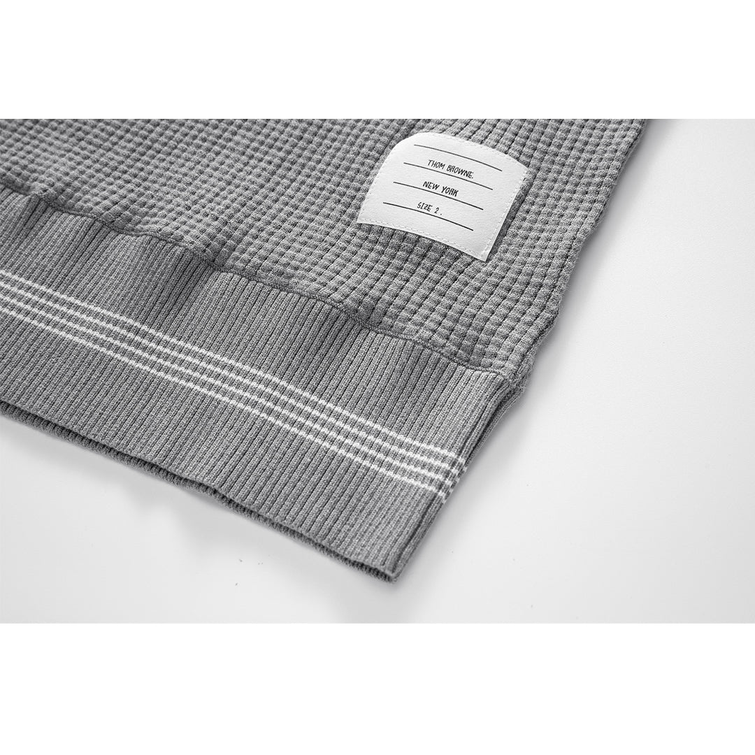 Thom Browne Waffle fabric POLO Shirt