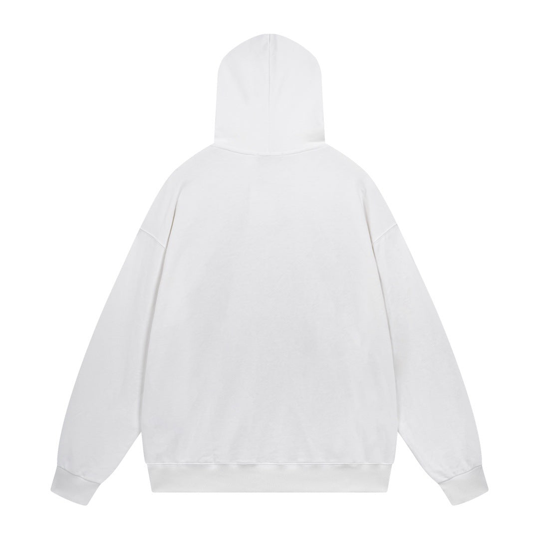 2025 Couples Graphic Print Hoodie – Matching Streetwear Pullover