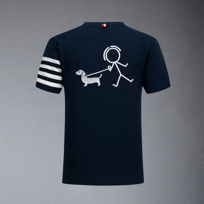 Thom Browne Puppy embroidered T-shirt