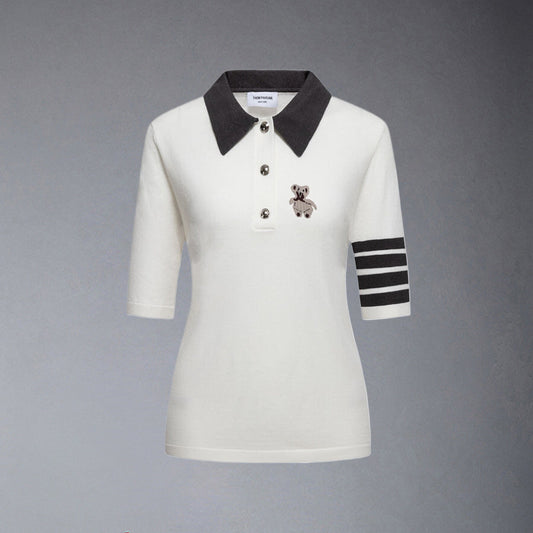 Thom Browne Women Bear POLO shirt