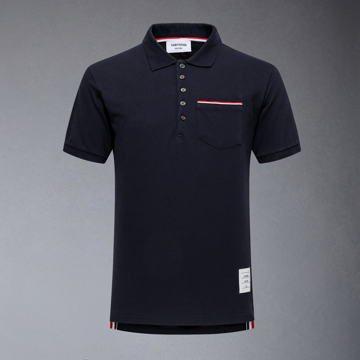 Thom Browne  Pocket Stripes POLO Shirt