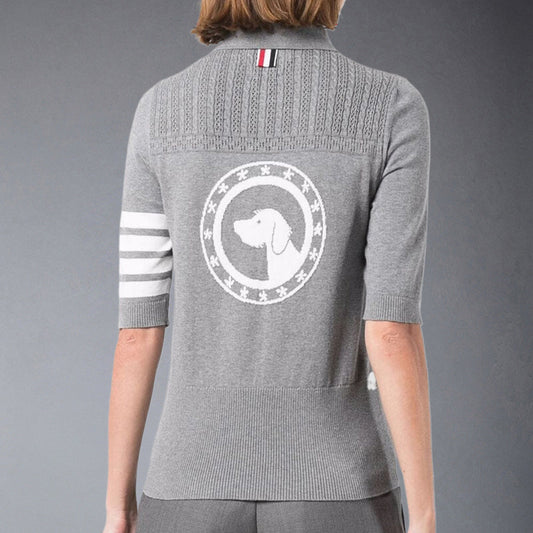 Thom Browne Women Bear POLO shirt
