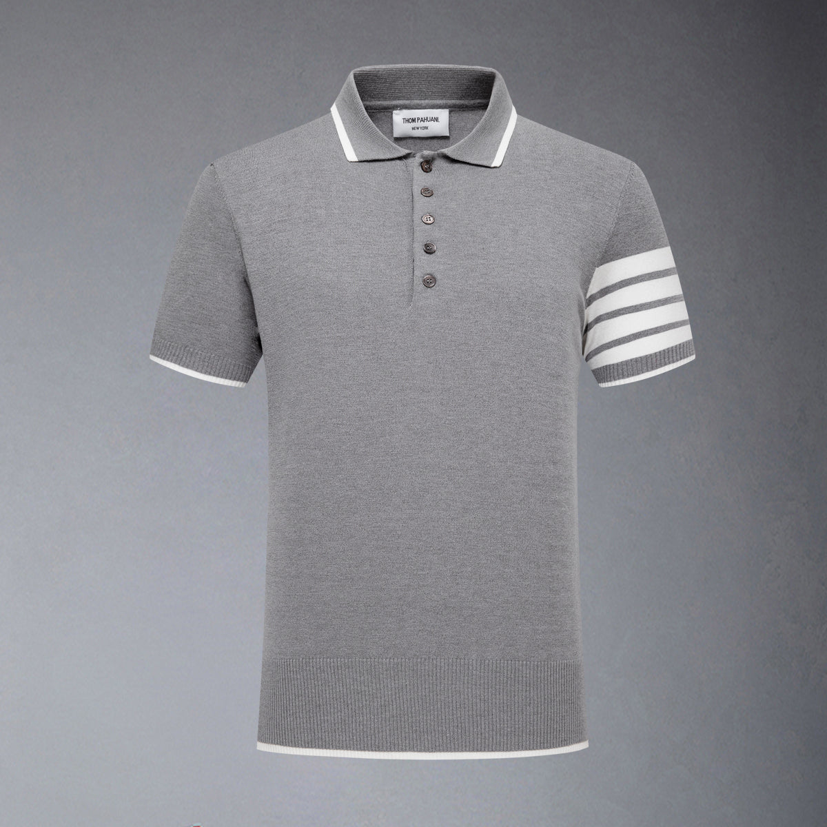 Thom Browne Contrast stripes POLO Shirt
