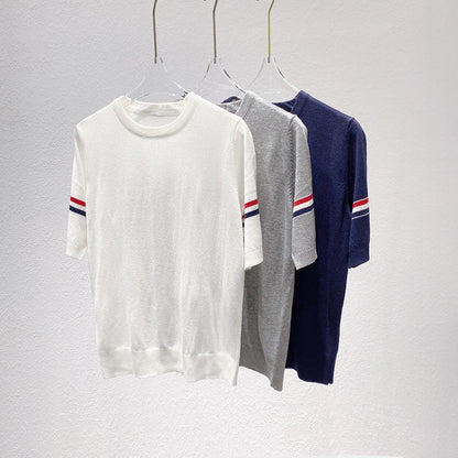 Thom Browne Women's Striped Short Sleeve T-Shirt