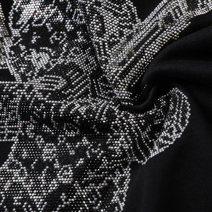 New-2025 Sports Black Hoodie