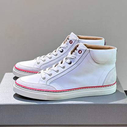 Thom Browne High Top Leather Sneakers