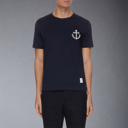 Thom Browne  Anchor Embroidery  T-shirt