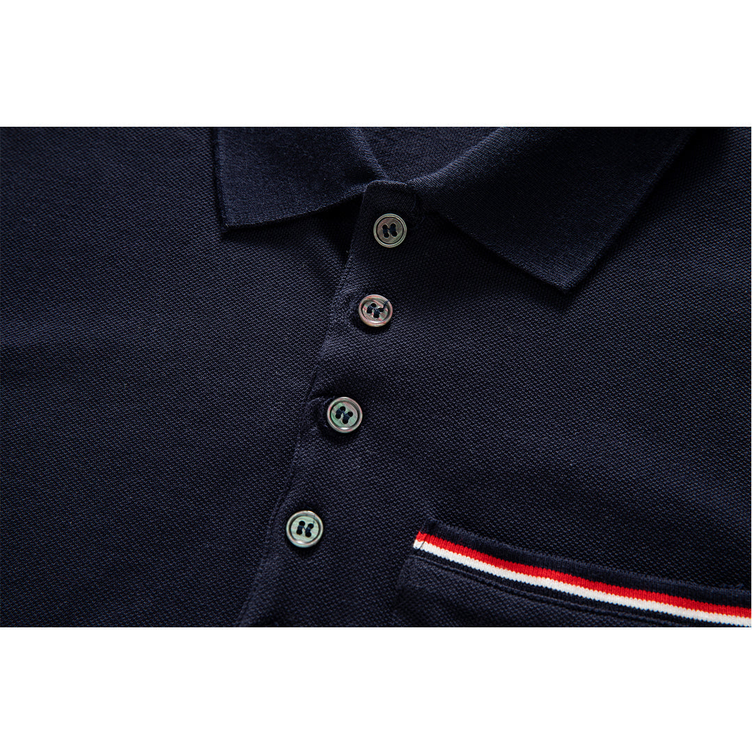 Thom Browne  Pocket Stripes POLO Shirt
