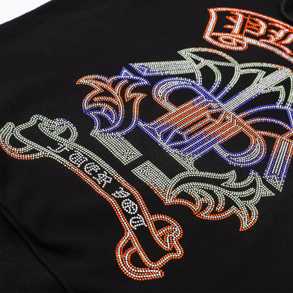 New-2025SS Unisex Black Hoodie