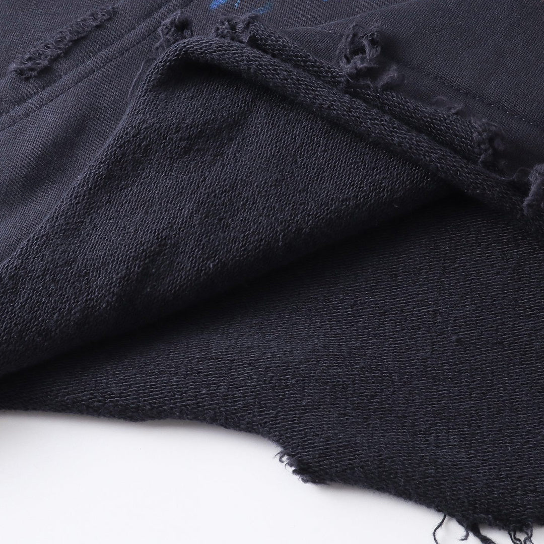 2025SS Men's Distressed Oversized Hoodie