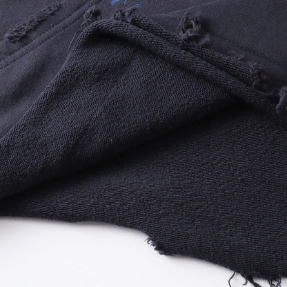 2025SS Men's Distressed Oversized Hoodie