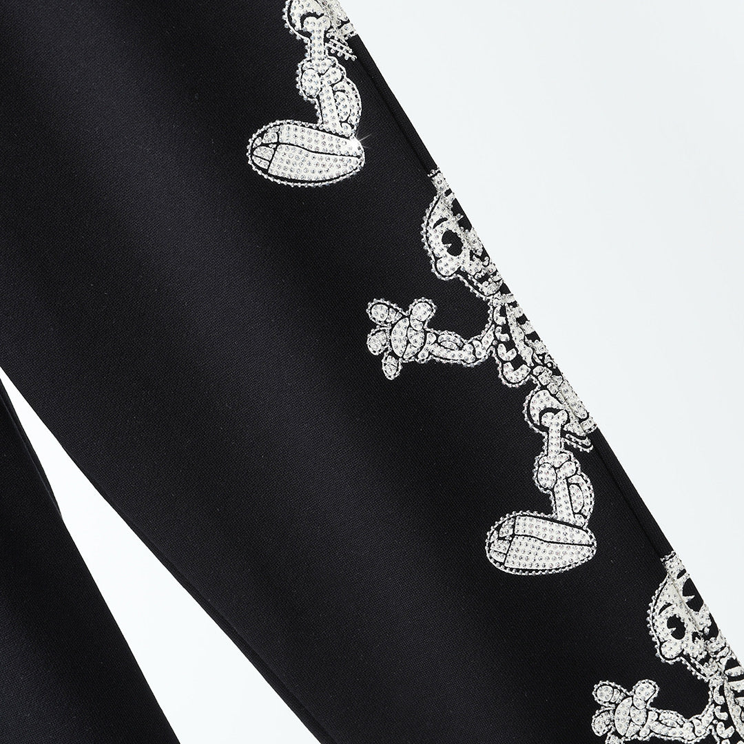 New-2025SS Sports Black Hoodie