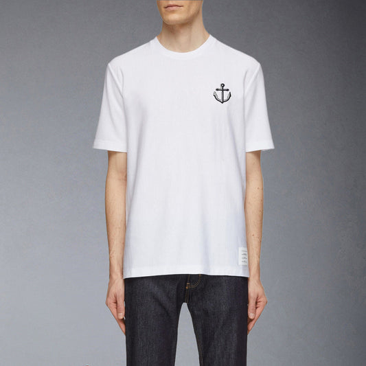 Thom Browne Anchor embroidery T-shirt
