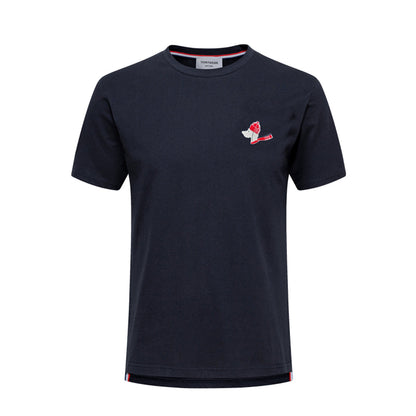 Thom Browne  Christmas Dog Embroidery T-shirt
