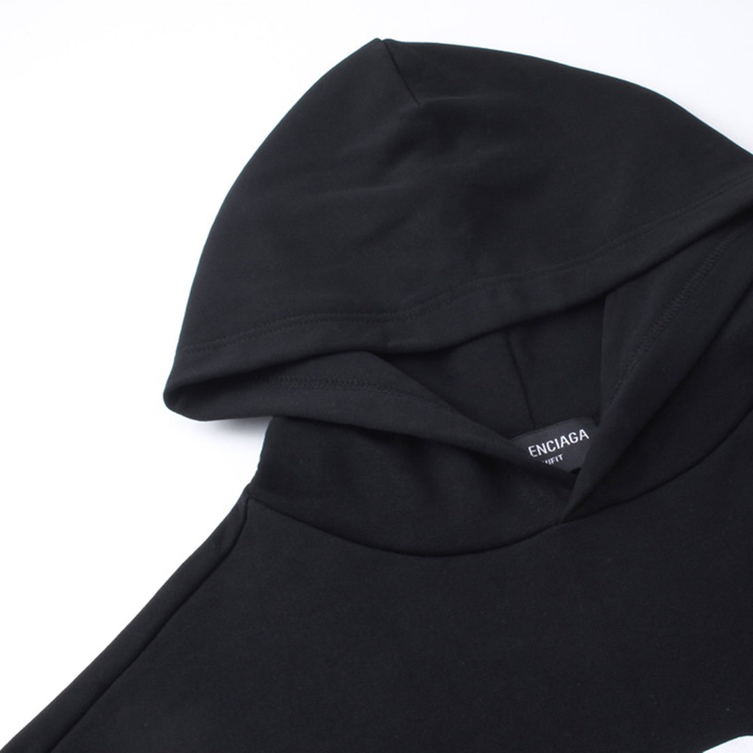 2025SS Print Couples Oversized Hoodie – 100% Cotton Graphic Streetwear